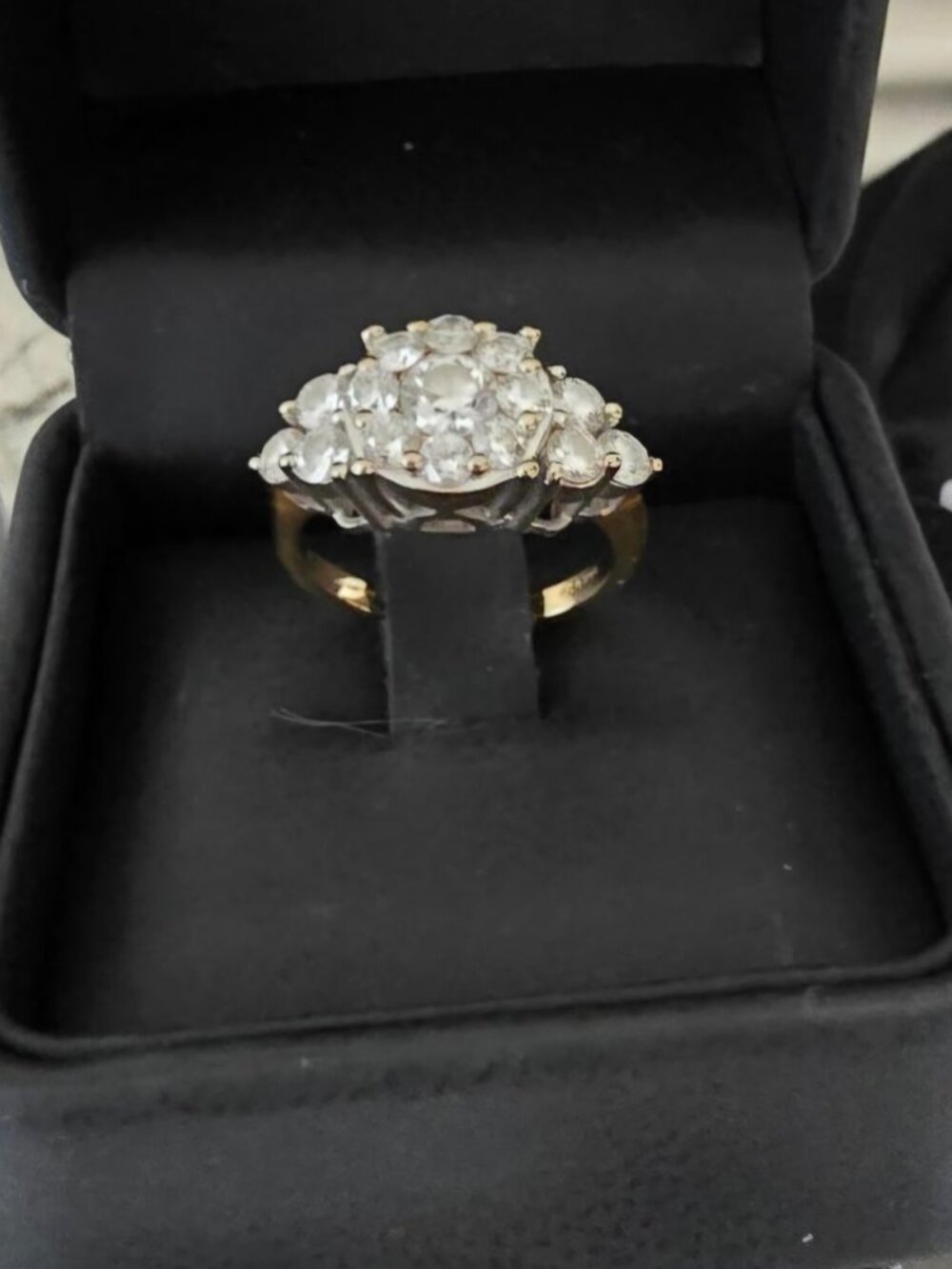 Diamond cluster ring - Picture 3 of 3